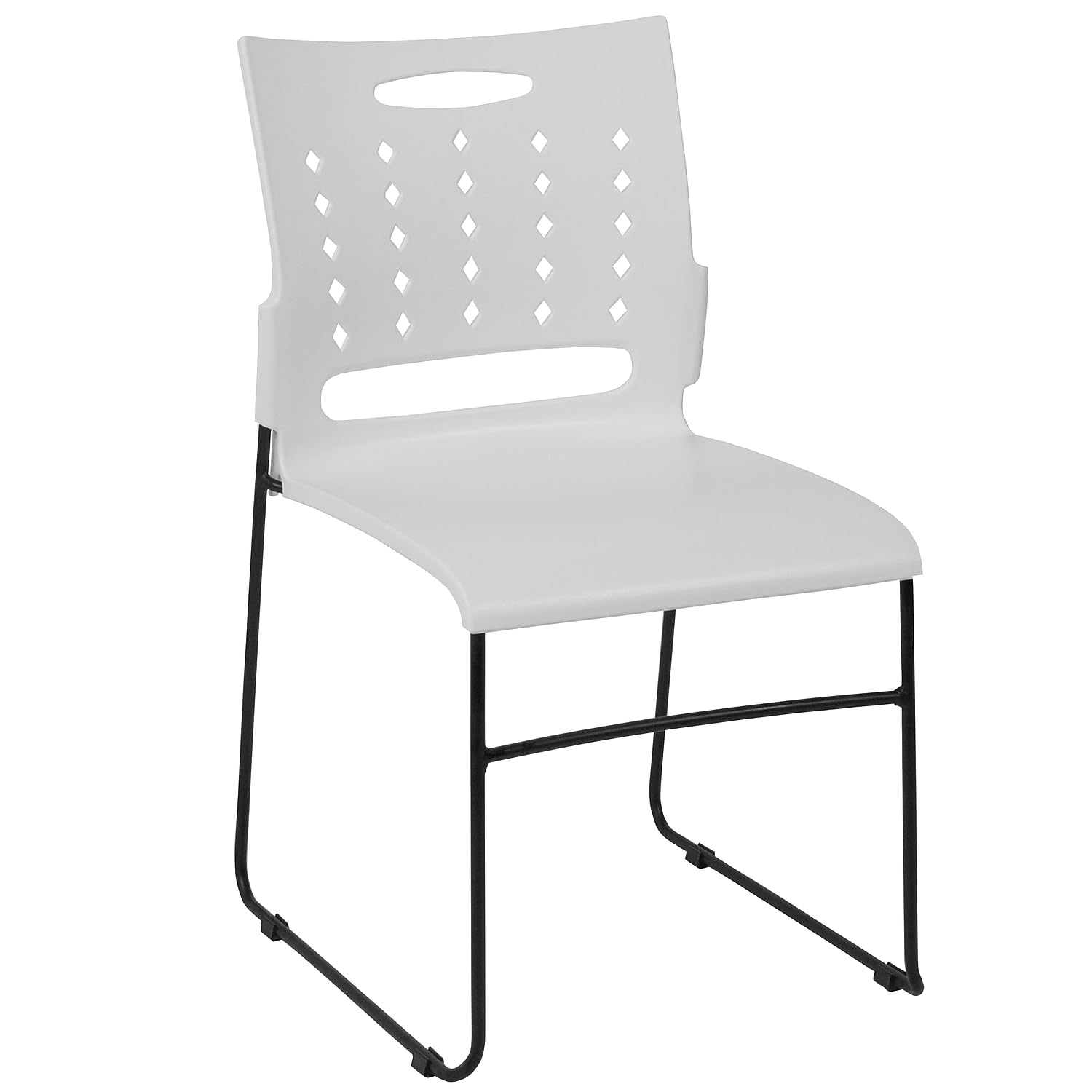 Flash Furniture HERCULES Series 881 lb. Capacity Sled Base Stack Chair with Air-Vent Back