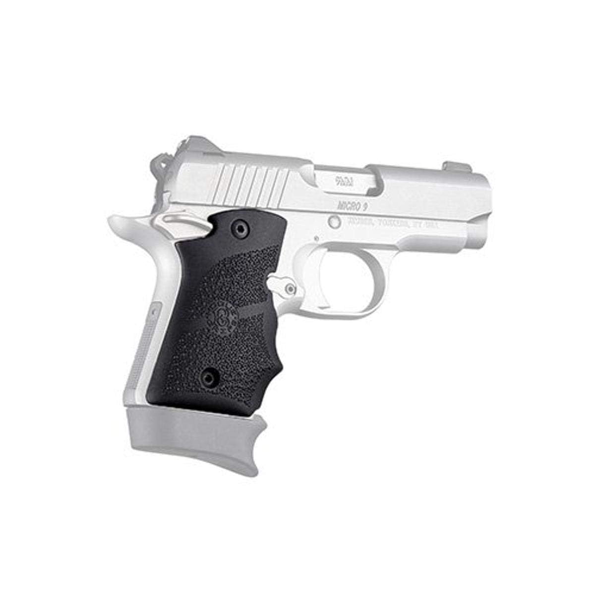 HOGUE OverMolded Rubber Grip for Kimber Micro 9 with Ambidextrous Safety and Finger Grooves