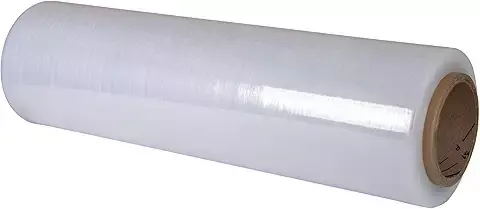 Película Stretch para Envolver. Ideal para Empaque y Embalaje, Plástico Film Transparente para Emplayar de 18 Pulgadas, Calibre 50, 800 Pies de Longitud (Paquete de 4 Rollos)