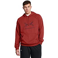 Under Armour Men's Rival Fleece Antler Wordmark Hoodie