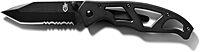 Gerber Gear Paraframe EDC Folding Pocket Knife with Safety Lock for Everyday Carry, Gifts for Men Paraframe I (Tanto Serrated Edge)
