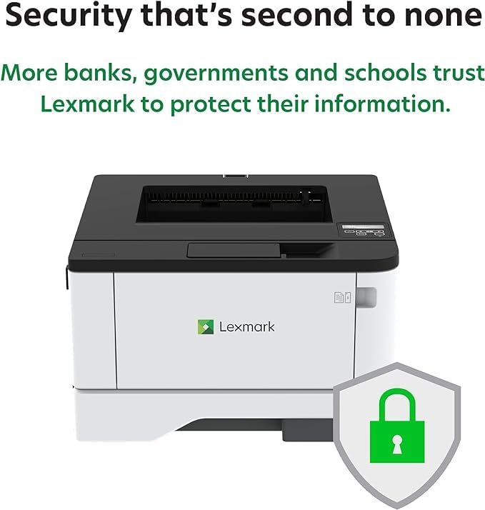 Lexmark MS431dw Black and White Laser Printer, Wireless with Ethernet, Mobile-Friendly and Cloud Connection with Automatic