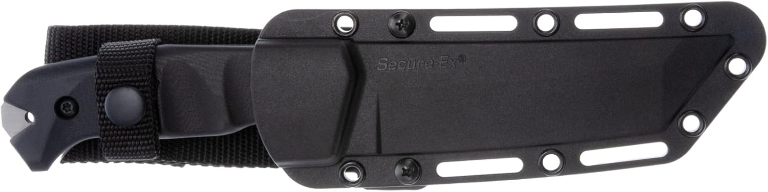 COLD STEEL Warcraft San Mai III Tanto Fixed Blade Knife with G-10 Handle and Secure-Ex Sheath