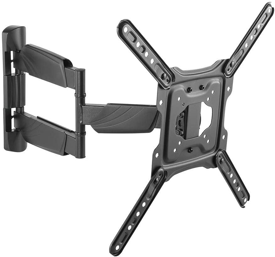 Monoprice Premium Full Motion TV Wall Mount Bracket Low Profile for 23" to 55" TVs up to 77lbs, Max VESA 400x400