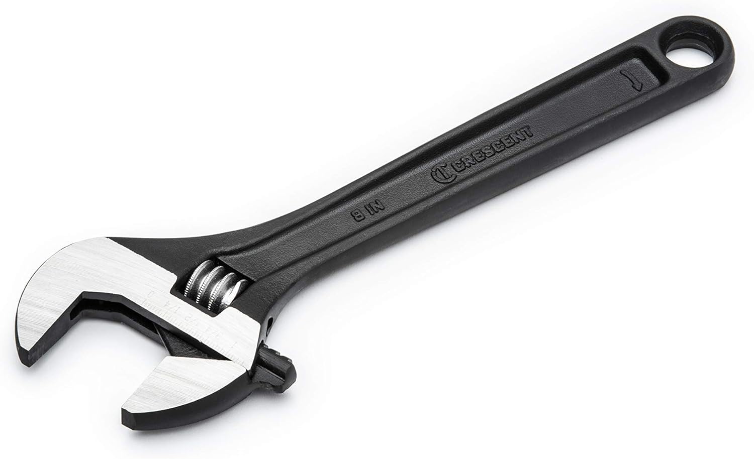 Crescent 8" Adjustable Black Oxide Wrench, Bagged - AT28BK