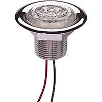 Innovative Lighting LED Recess Mount Starr Light with Stainless Steel Trim Ring White