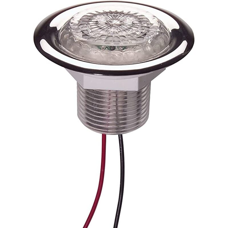Innovative Lighting LED Recess Mount Starr Light with Stainless Steel Trim Ring White