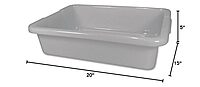 Rubbermaid Commercial 3349 4-5/8-Gallon Capacity, 20" Length x 15" Width x 5" Height, Gray Color