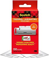 SCOTCH Thermal Laminating Pouches, 5 mil, Clear