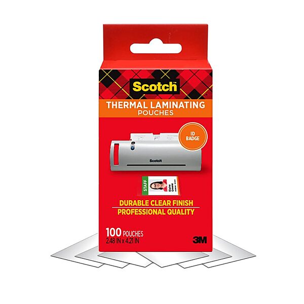 SCOTCH Thermal Laminating Pouches, 5 mil, Clear