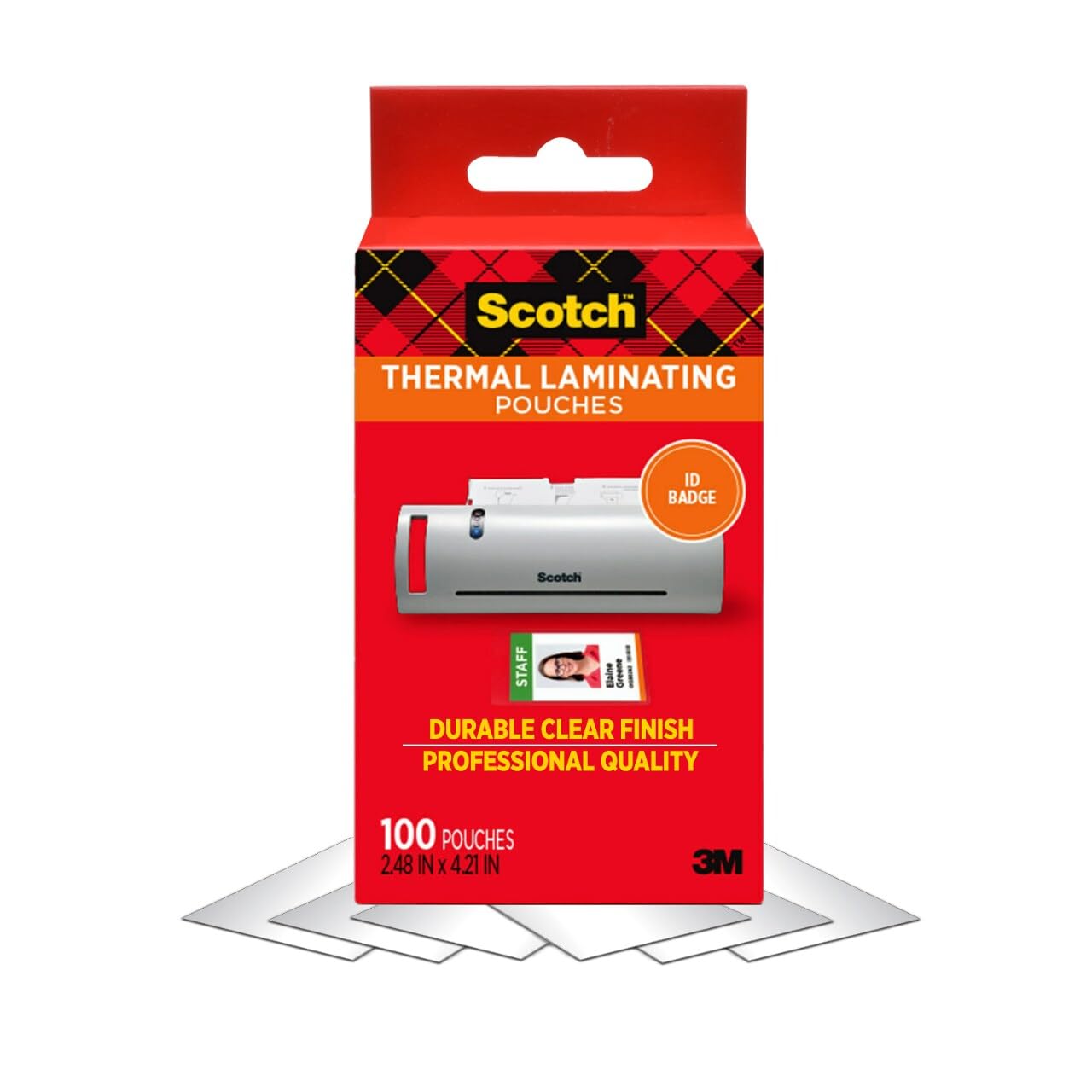 SCOTCH Thermal Laminating Pouches, 5 mil, Clear