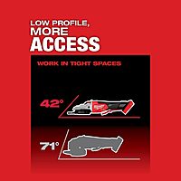 Milwaukee M18 FUEL 18-Volt Lithium-Ion Brushless Cordless 5 in. Flathead Braking Grinder with Paddle Switch No-Lock