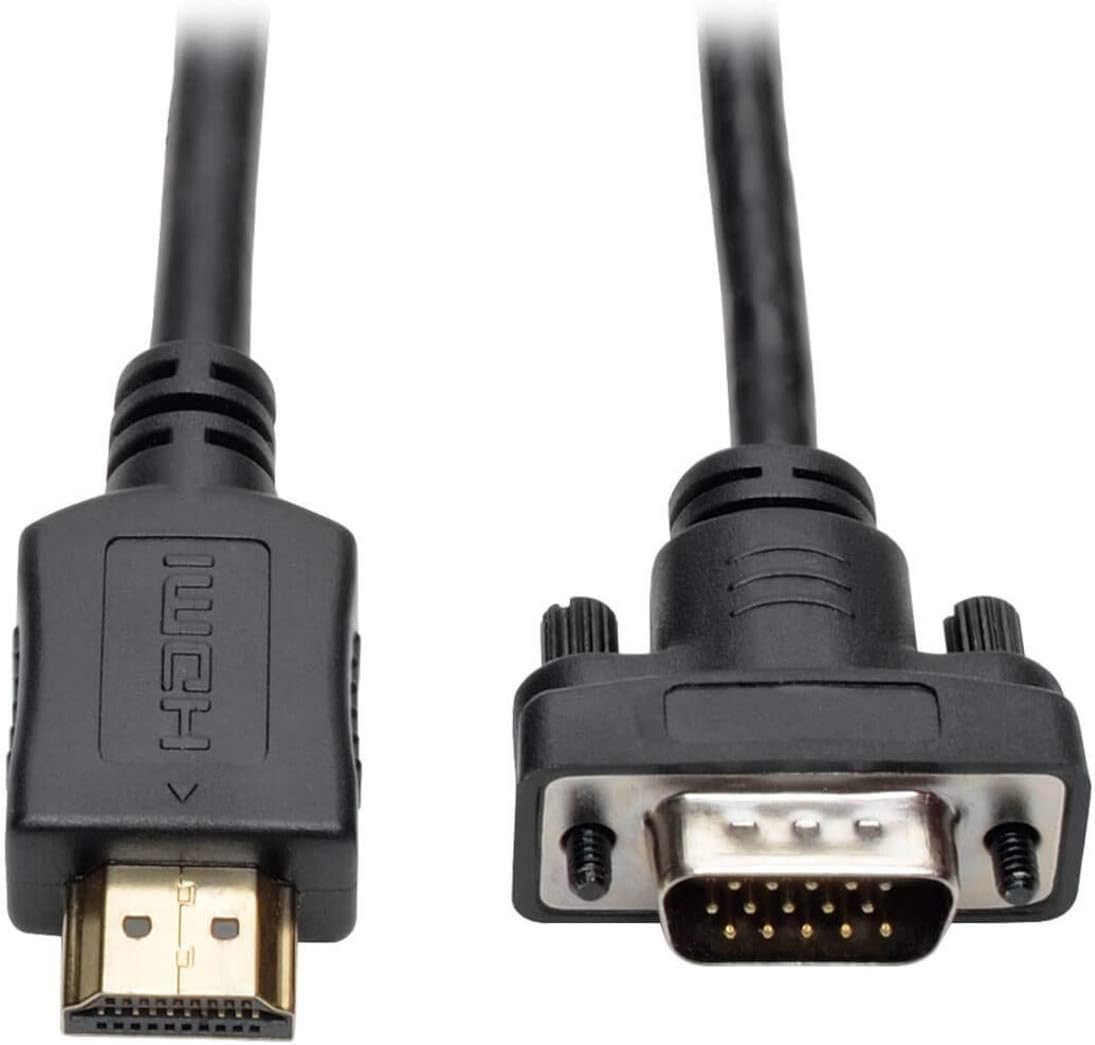 TRIPP LITE HDMI to VGA Active Converter Cable, Low-Profile HD15 M/M