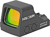 HOLOSUN HS407K X2 Red 6 MOA Dot Open Reflex Optical Sight for Subcompact Pistols