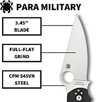 Spyderco Para Military 2 Folding Knife with G-10 Handle