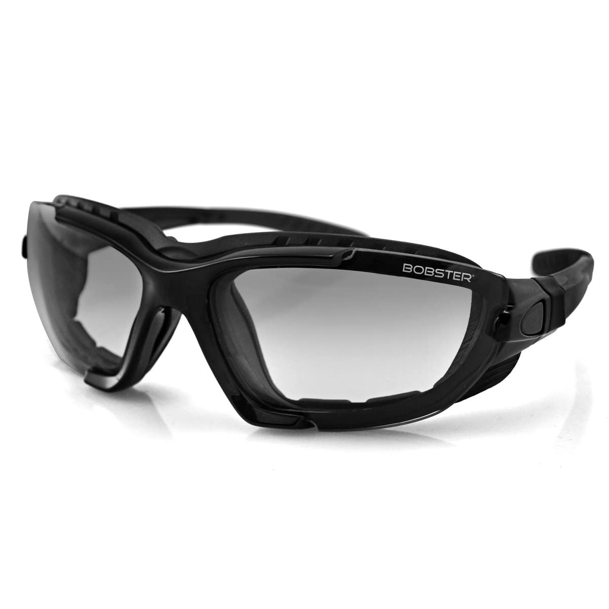 Bobster Renegade Sport Sunglasses Gloss Black Frame/Clear Photochromic Lens