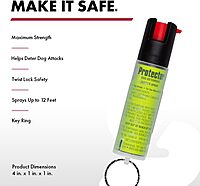SABRE Protector Dog Spray with Key Ring, 14 Bursts, 12-Foot Range