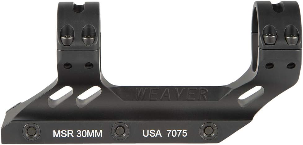 WEAVER Premium Modern Sporting Rifle (MSR) Mount, Matte Black, 30mm