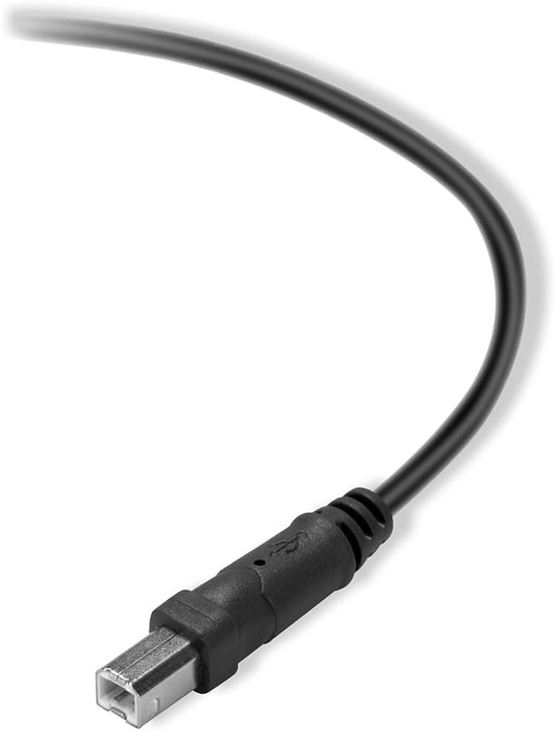 Belkin F3U154BT4.8M Premium Printer Cable - USB Cable - 15.7 Ft - 4 Pin USB Type B (M) to 4 Pin USB Type A (M) - Black