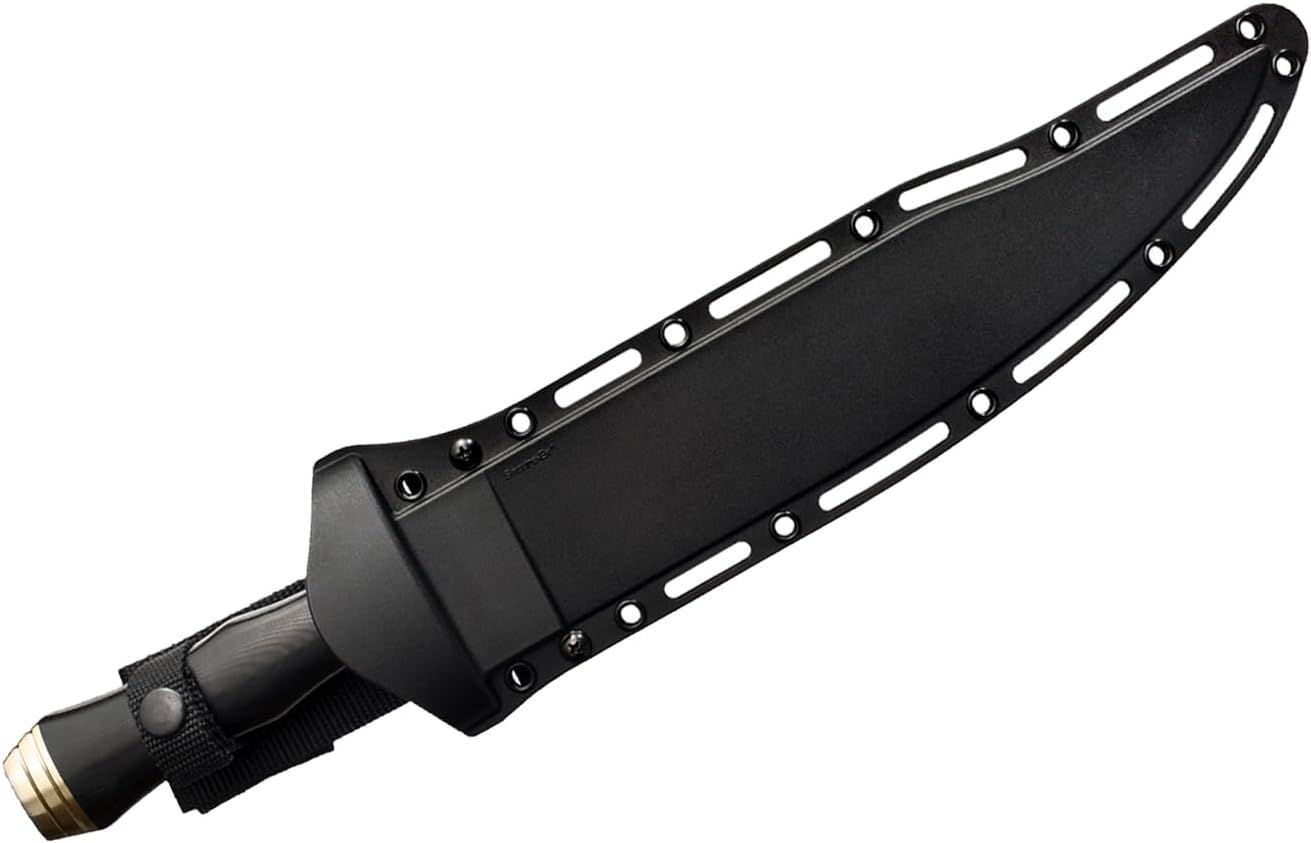 Cold Steel Natchez Bowie 11.5" 4034SS Steel Razor-Sharp Clip Point Blade 5.25" Micarta Handle Fixed Blade Hunting Knife