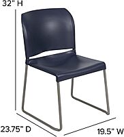 Flash Furniture HERCULES Series 880 lb Contoured Full-Back Stack Chair