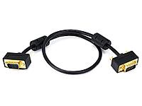 Monoprice Ultra Slim SVGA Super VGA Male-to-Male Monitor Cable with Ferrites and Gold-Plated DE-15 Connectors