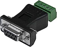 StarTech.com RS422 RS485 Serial DB9 to Terminal Block Adapter - Serial adapter - 5 pin terminal block to DB-9 (M) (black)