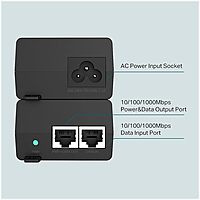 TP-Link TL-PoE160S | 802.3at/af Gigabit PoE Injector | Non-PoE to PoE Adapter | Supplies PoE (15.4W) or PoE+ (30W) | Plug