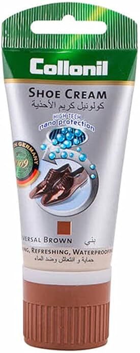 Collonil Shoe Cream Tube – Brown 50ml | Nourishes, Cleans & Restores Smooth Leather
