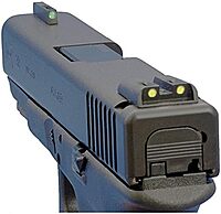 TRUGLO TFO Tritium & Fiber-Optic Front & Rear Handgun Sight Set Compatible with Sig Sauer Handguns