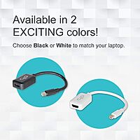 C2G Mini Display Port Adapter, Display Port to HDMI, Male to Female, Black, 8 inches, Cables to Go 54313