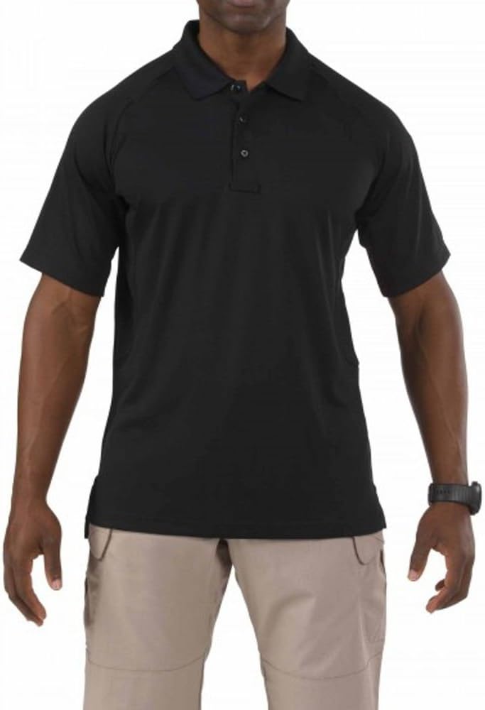 5.11 Tactical Men's Performance Short Sleeve Polo, 100% Polyester, Moisture Wicking, Style 71049
