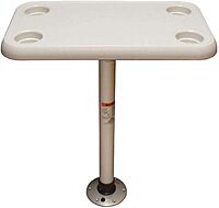 Springfield 16" x 28" Rectangle Table Package - White Thread-Lock