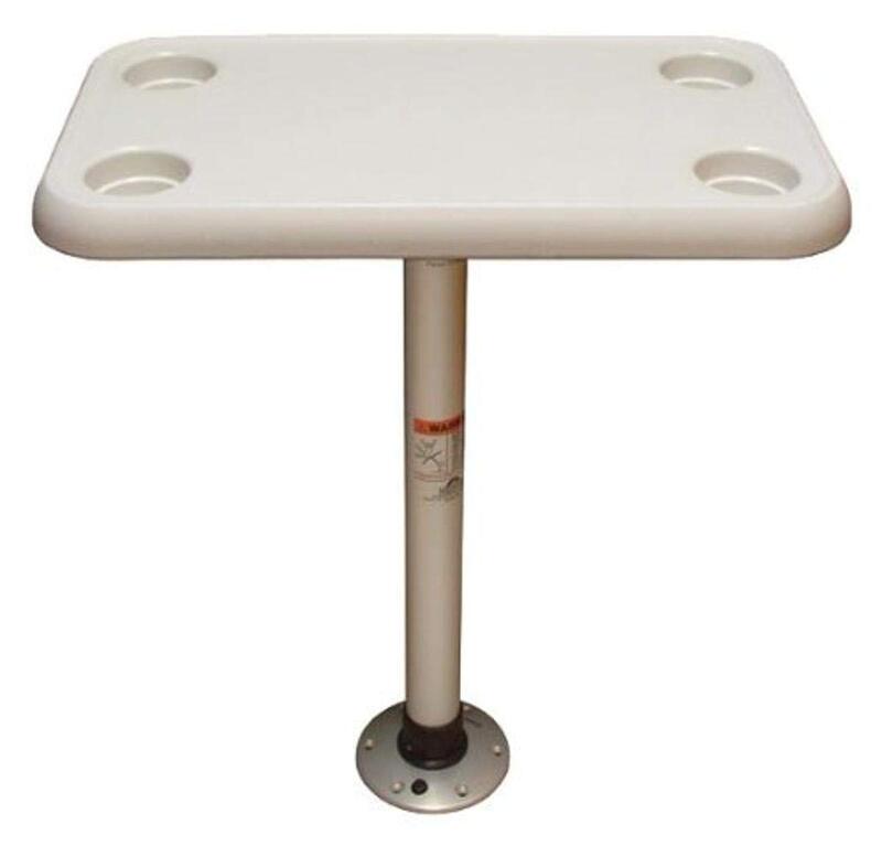 Springfield 16" x 28" Rectangle Table Package - White Thread-Lock