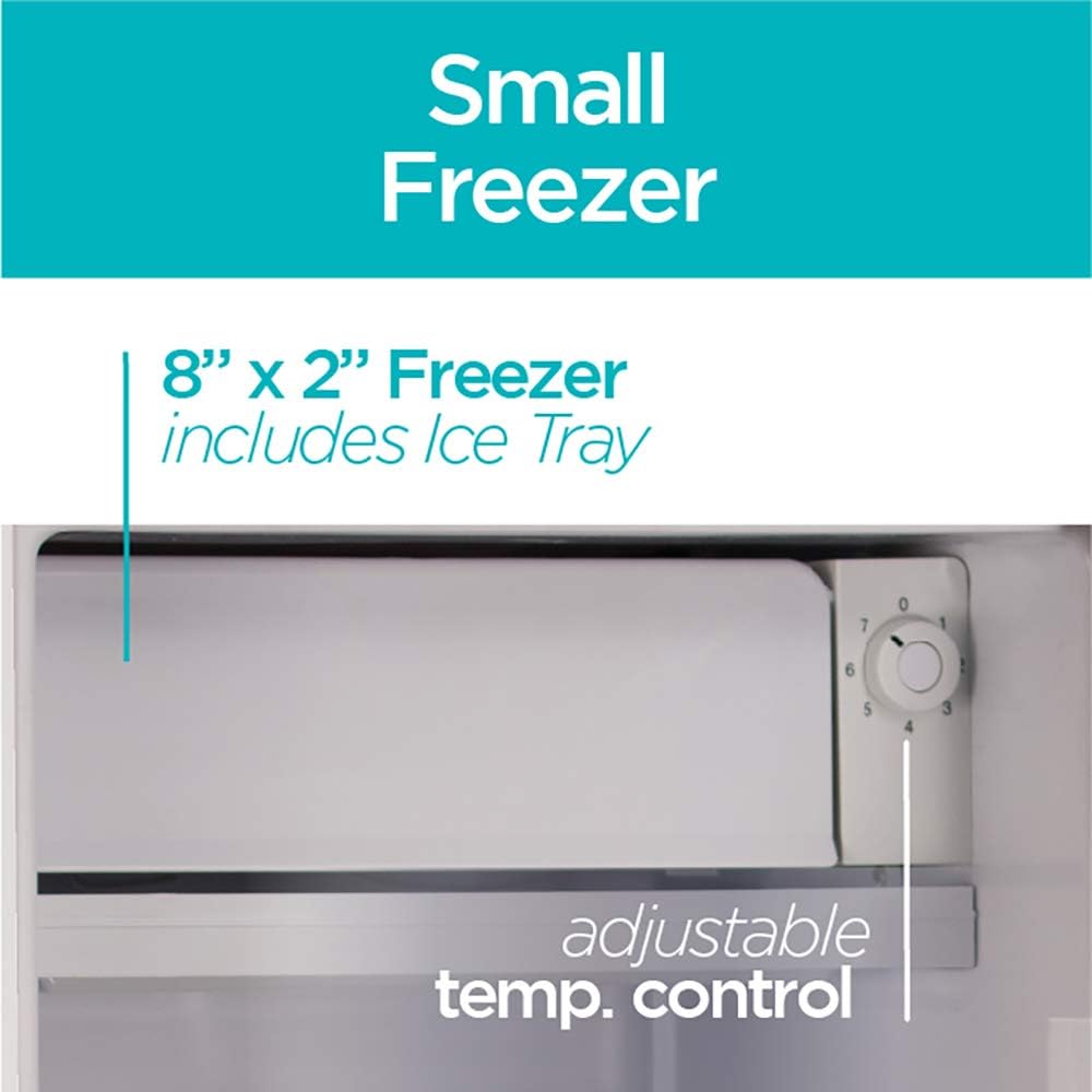 BLACK+DECKER Compact Refrigerator Energy Star Single Door Mini Fridge with Freezer