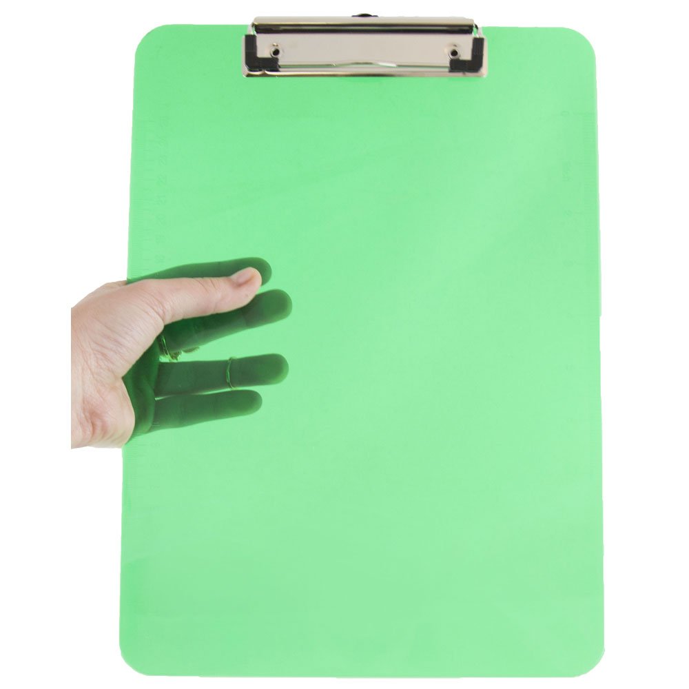 JAM PAPER Plastic Clipboards with Low-Profile Metal Clip - Letter Size