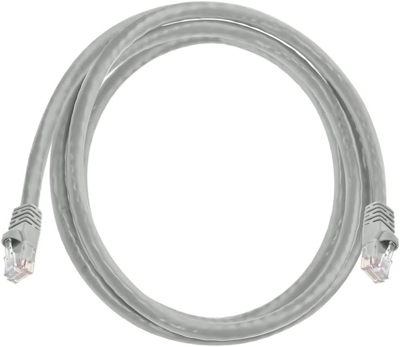 Monoprice 5FT 24AWG Cat6 550MHz UTP Ethernet Bare Copper Network Cable - Gray Gray 1 Count (Pack of 1)