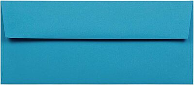 JAM Paper Blue Booklet Invitation Envelopes, Recycled, Gummed Seal