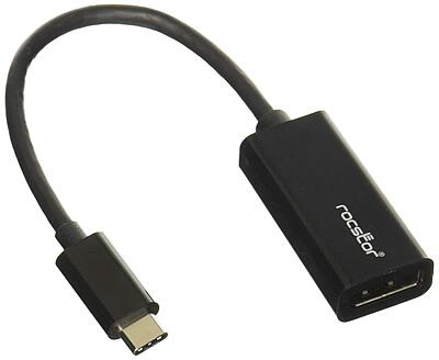 Rocstor Y10C131-B1 Premium USB-C to DisplayPort Adapter M/F - for Computers, MacBook, MacBook Pro