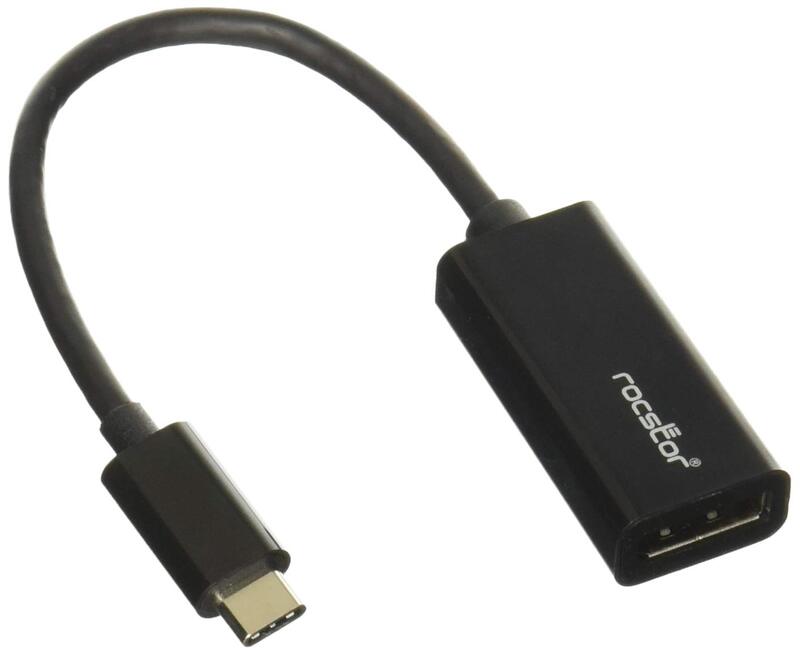 Rocstor Y10C131-B1 Premium USB-C to DisplayPort Adapter M/F - for Computers, MacBook, MacBook Pro