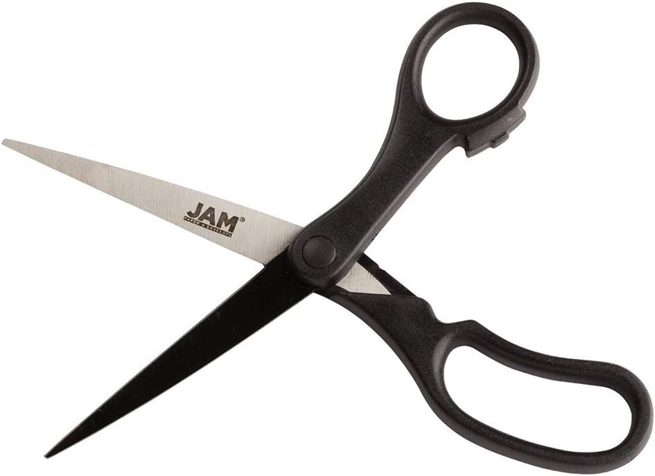 JAM PAPER Precision Scissors - 8 Inch Stainless Steel Blades