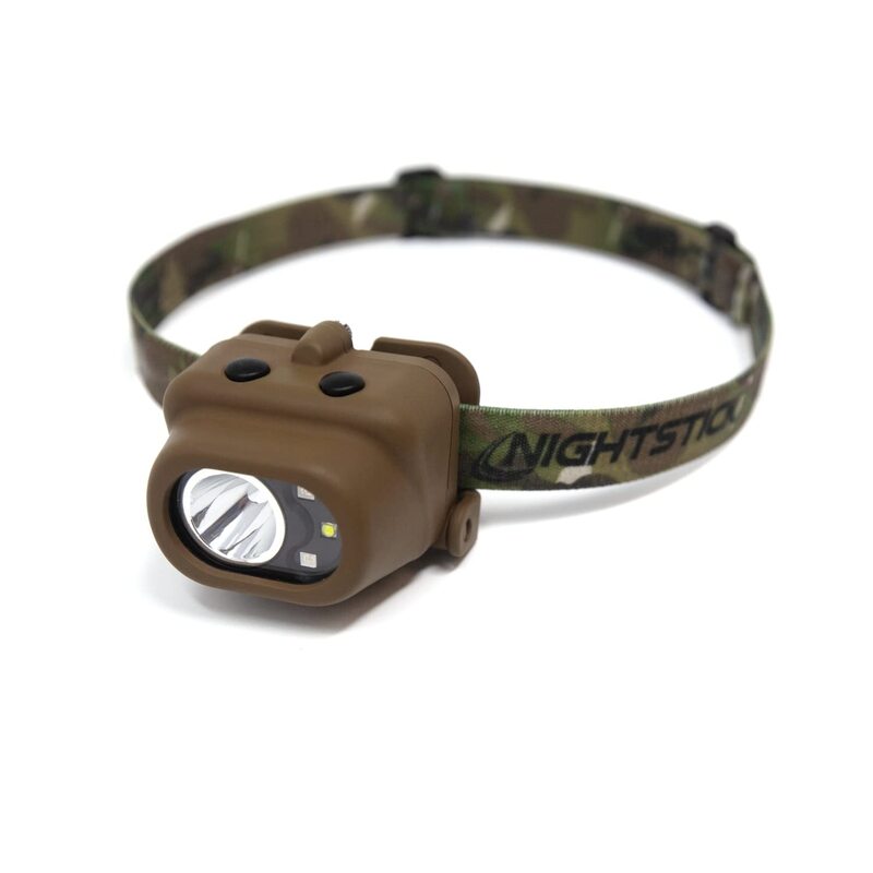 Nightstick NSP-4610C Multi-Function Headlamp in Flat Dark Earth with Camo Elastic Headband - 3