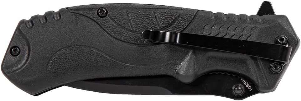 Smith & Wesson M&P M2.0 8.07in S.S. Ultra-Glide Folding Knife with 3.5in Drop Point Blade and Rubber Handle for Outdoor