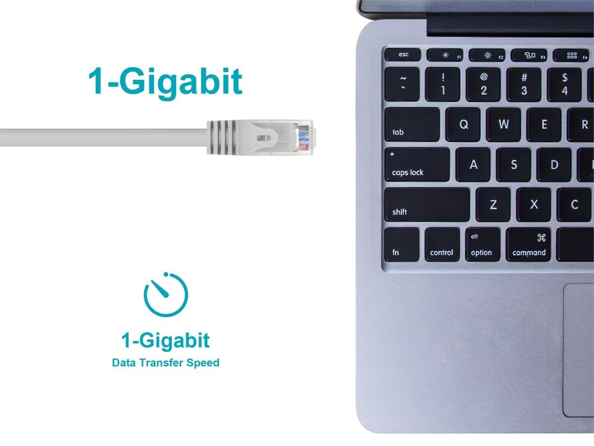 Monoprice Cat6 Flexboot Ethernet Patch Cable UTP 24AWG 550MHz Snagless RJ45