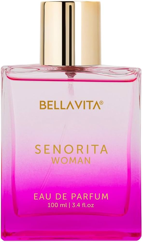 Bella Vita Luxury Senorita Woman Eau De Parfum Perfume with Yuzu, Lotus, Magnolia, Musk|Premium, Long Lasting Floral, Fruity Fragrance for Women 100ML