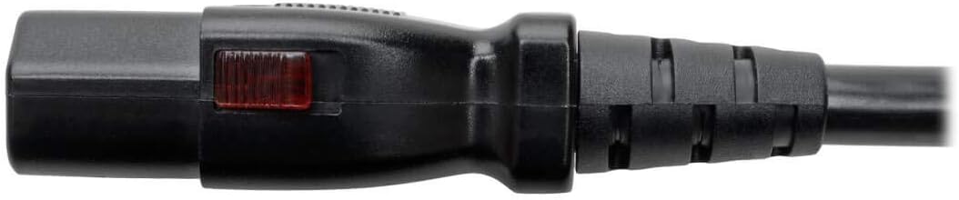 TRIPP LITE NEMA 5-15P to Locking C13 Power Cord, 18 AWG 10A/125V