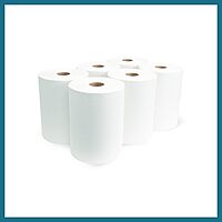 Morsoft by Morcon W106 Paper Towel Dispenser Refill, 10 Inch Roll, White, 100% Recycled Fiber, 10 x 800ft, 6 Rolls