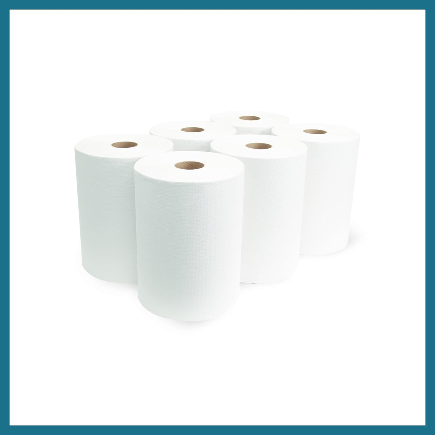 Morsoft by Morcon W106 Paper Towel Dispenser Refill, 10 Inch Roll, White, 100% Recycled Fiber, 10 x 800ft, 6 Rolls