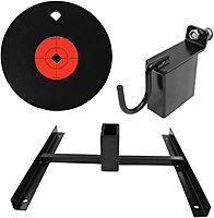 Birchwood Casey Steel Range Pack with Target Stand, Gong Holder and 8" Single Hole AR500 Gong for Target Shooting