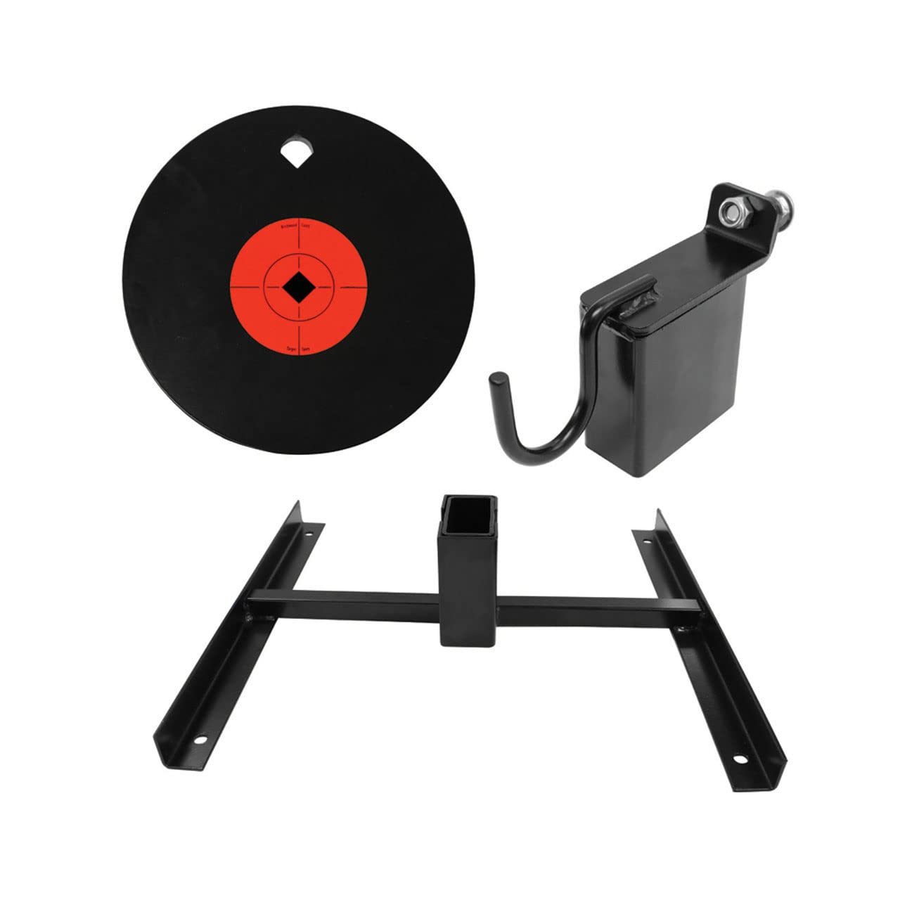 Birchwood Casey Steel Range Pack with Target Stand, Gong Holder and 8" Single Hole AR500 Gong for Target Shooting